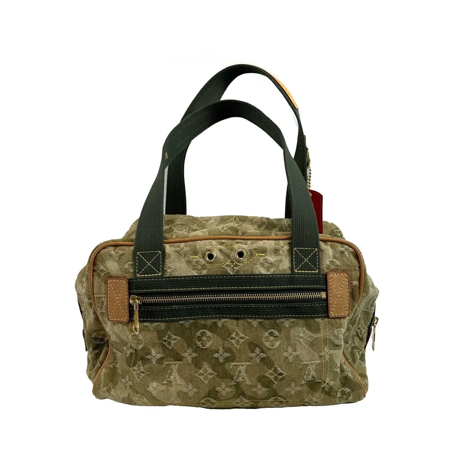 Louis Vuitton x Takashi Murakami Denim Monogram Jasmine Duffle LIMITED EDITION
