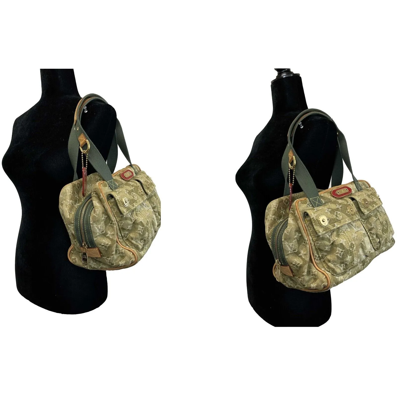 Louis Vuitton x Takashi Murakami Denim Monogram Jasmine Duffle LIMITED EDITION