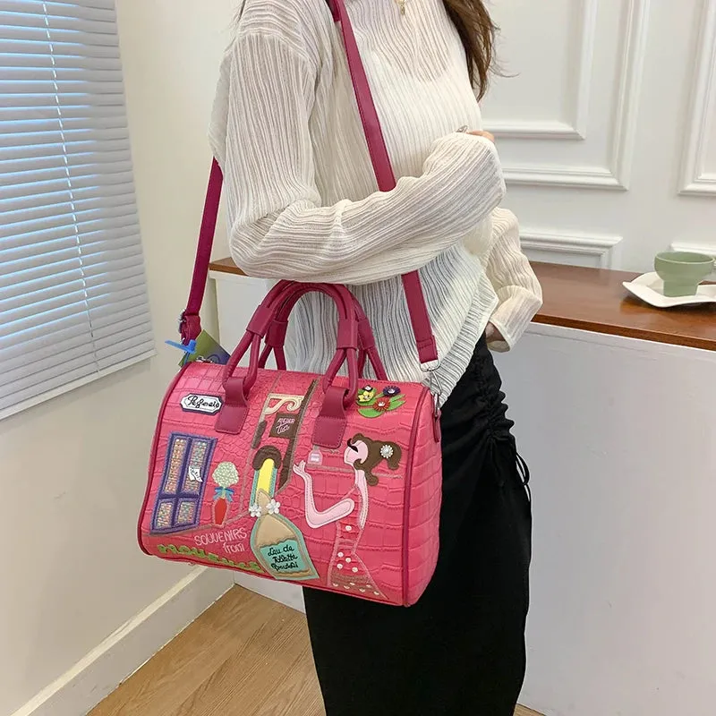 Luxury Pu Leather Women Handbags High Quality Ladies Shoulder Travel Bag Casual Large Capacity Female Messenger Crossbody Bags