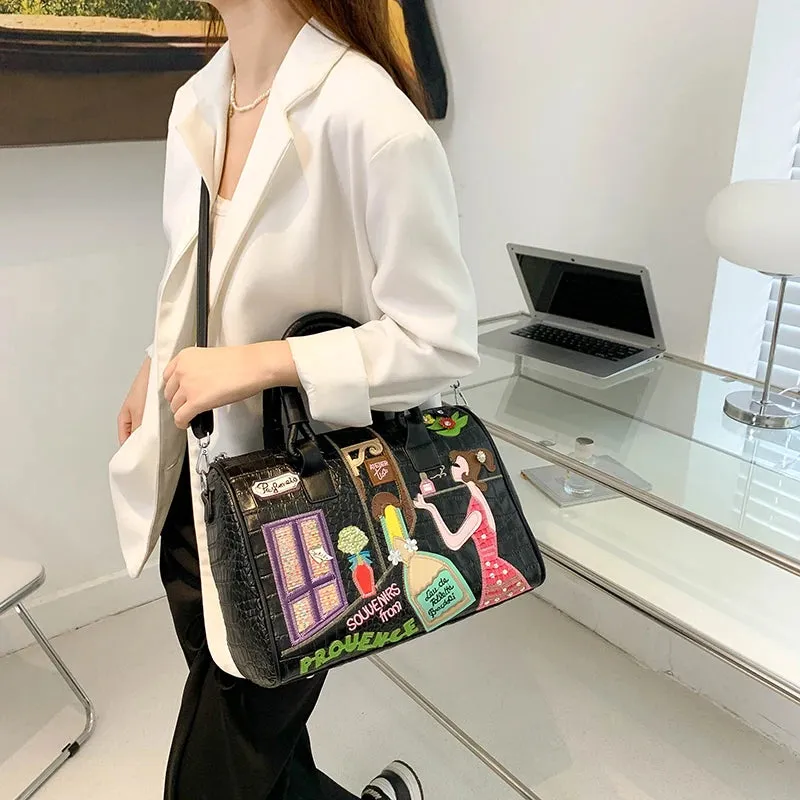 Luxury Pu Leather Women Handbags High Quality Ladies Shoulder Travel Bag Casual Large Capacity Female Messenger Crossbody Bags
