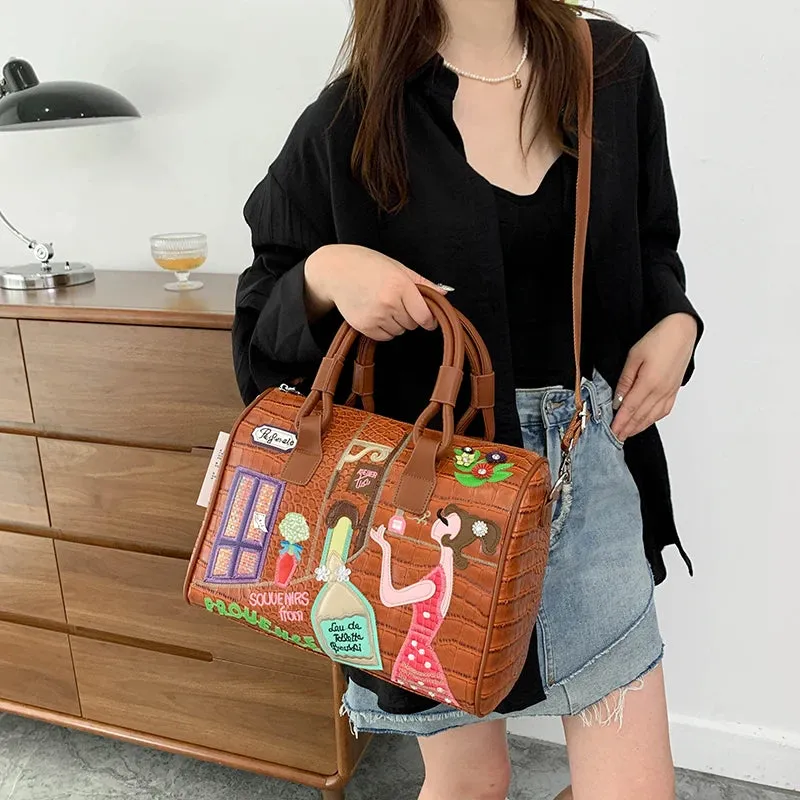 Luxury Pu Leather Women Handbags High Quality Ladies Shoulder Travel Bag Casual Large Capacity Female Messenger Crossbody Bags