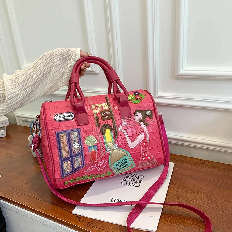 Luxury Pu Leather Women Handbags High Quality Ladies Shoulder Travel Bag Casual Large Capacity Female Messenger Crossbody Bags