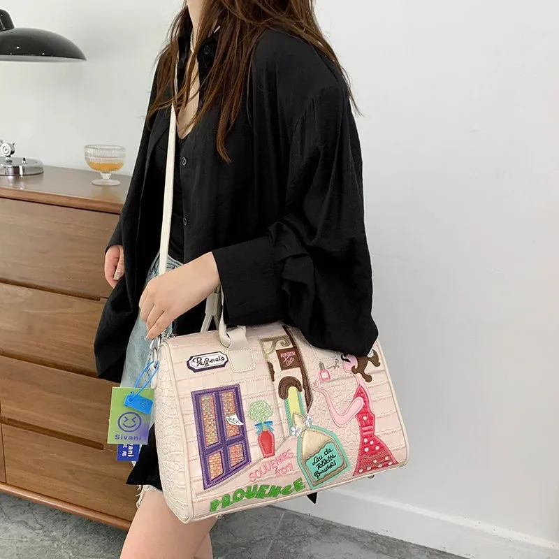 Luxury Pu Leather Women Handbags High Quality Ladies Shoulder Travel Bag Casual Large Capacity Female Messenger Crossbody Bags
