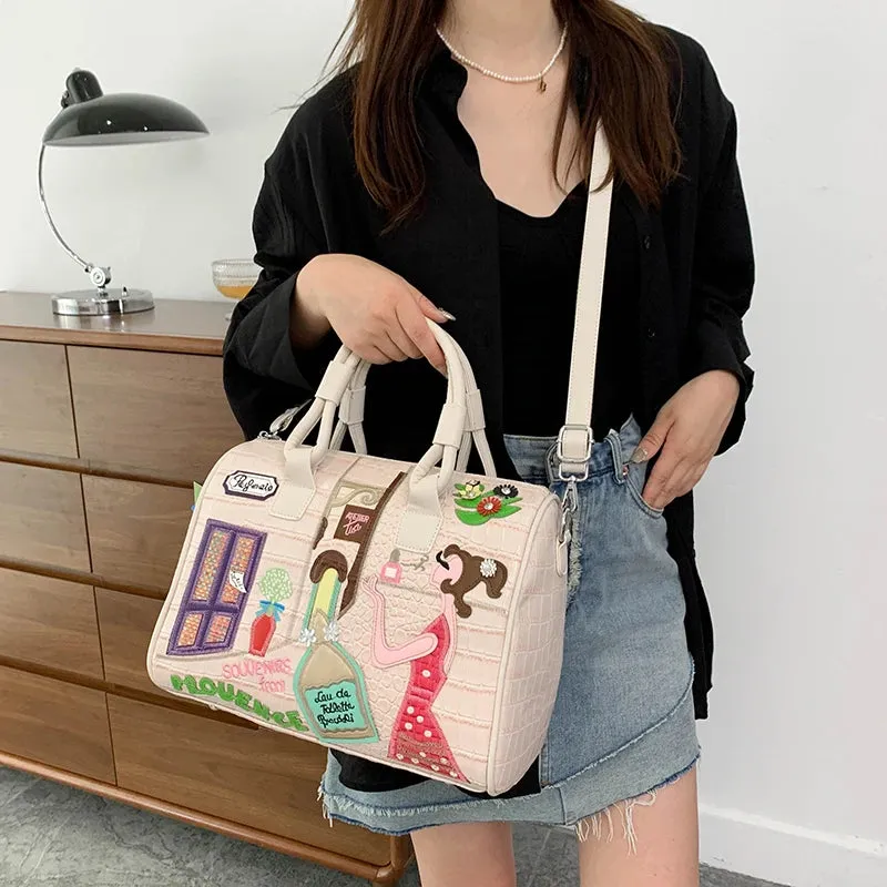 Luxury Pu Leather Women Handbags High Quality Ladies Shoulder Travel Bag Casual Large Capacity Female Messenger Crossbody Bags