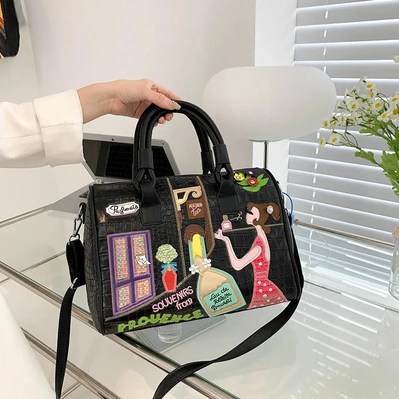 Luxury Pu Leather Women Handbags High Quality Ladies Shoulder Travel Bag Casual Large Capacity Female Messenger Crossbody Bags