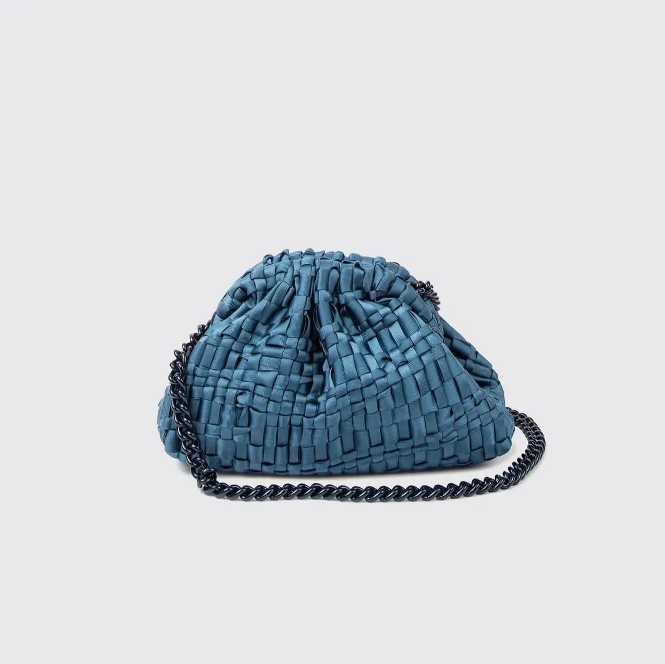 Maria La Rosa Mini Game Bag in Petrol