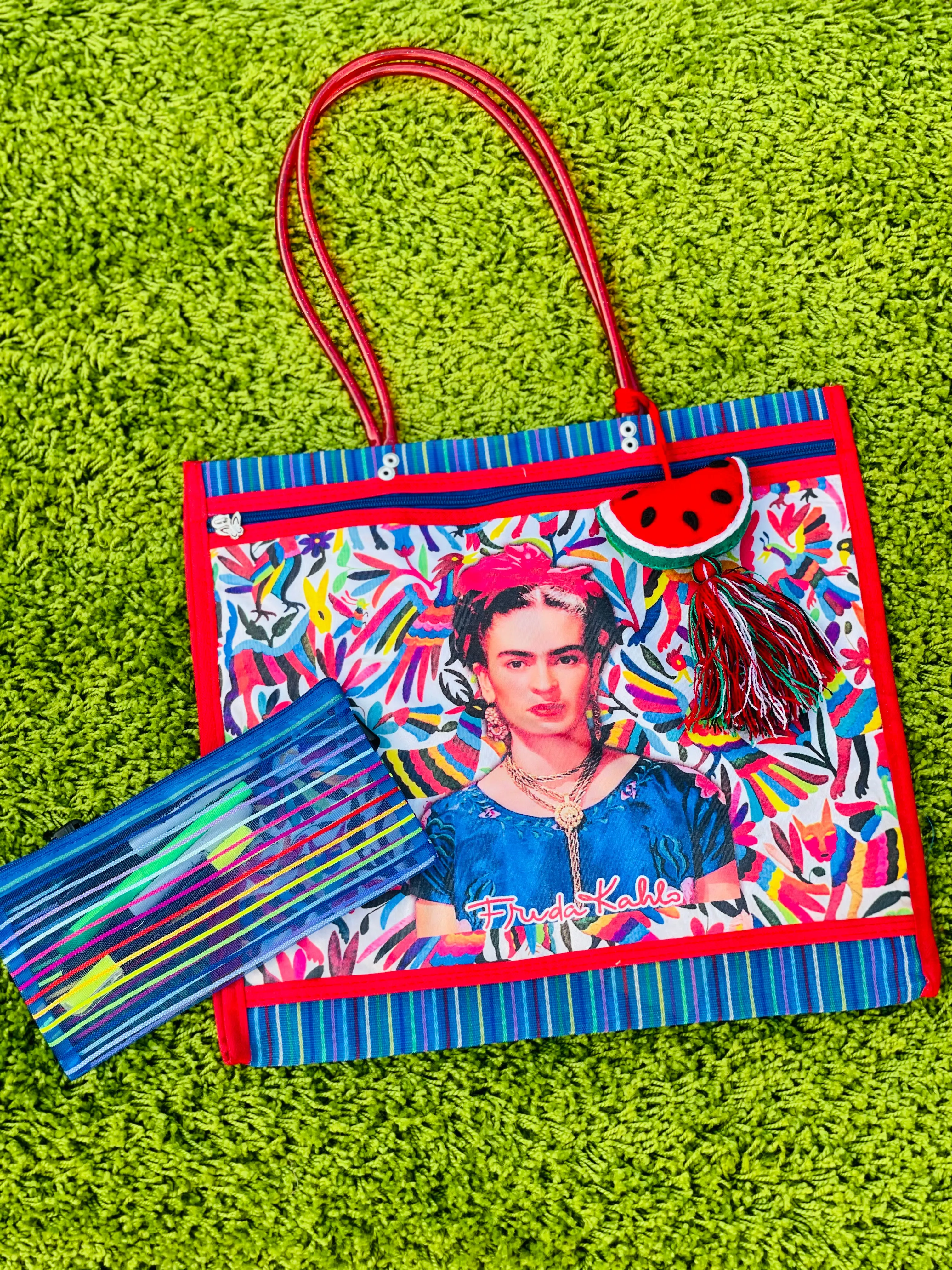 Mercado Bag Stationary Pencil Pouch and Large Organizer Bag