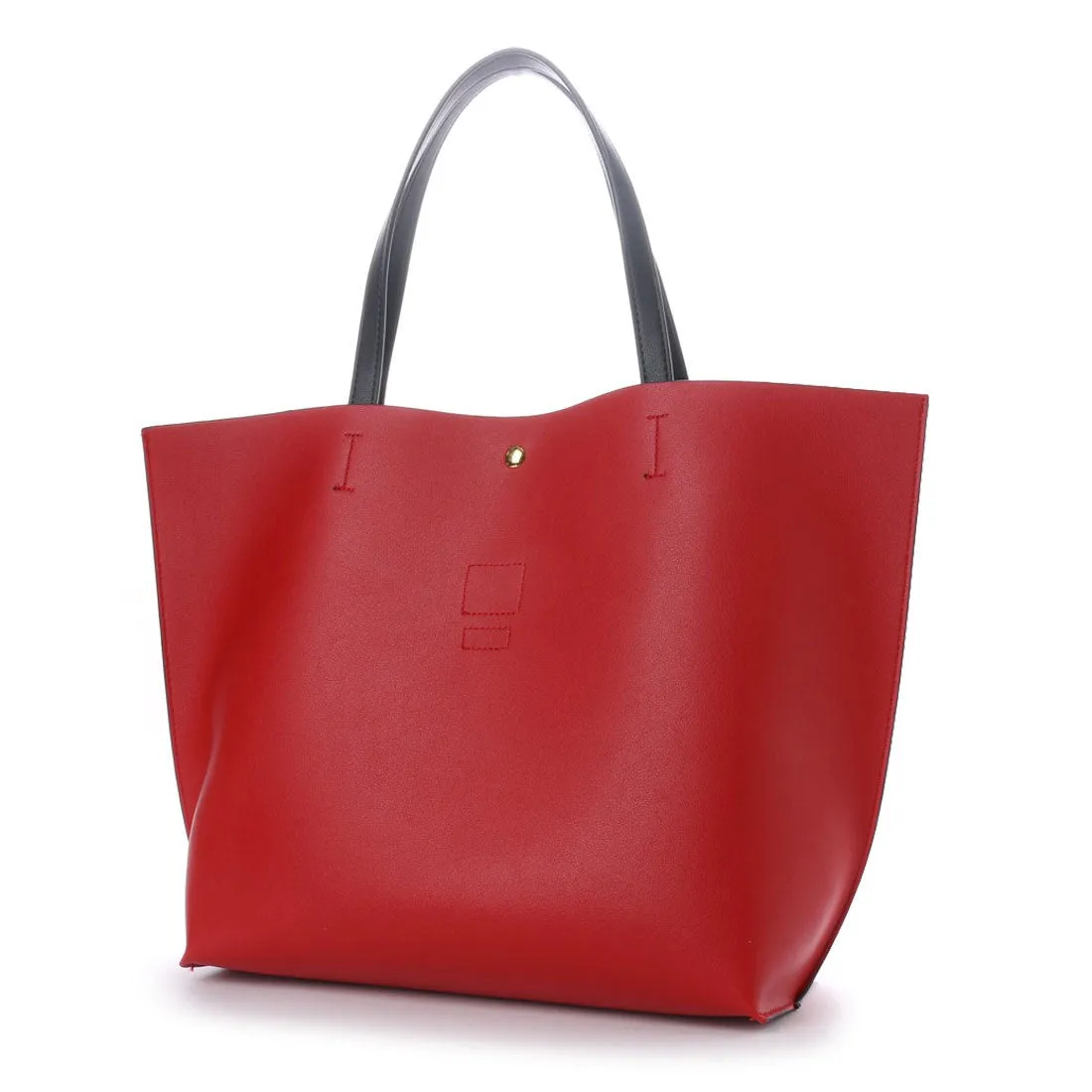 Mickey Mouse and Minnie Mouse Red Tote Bag