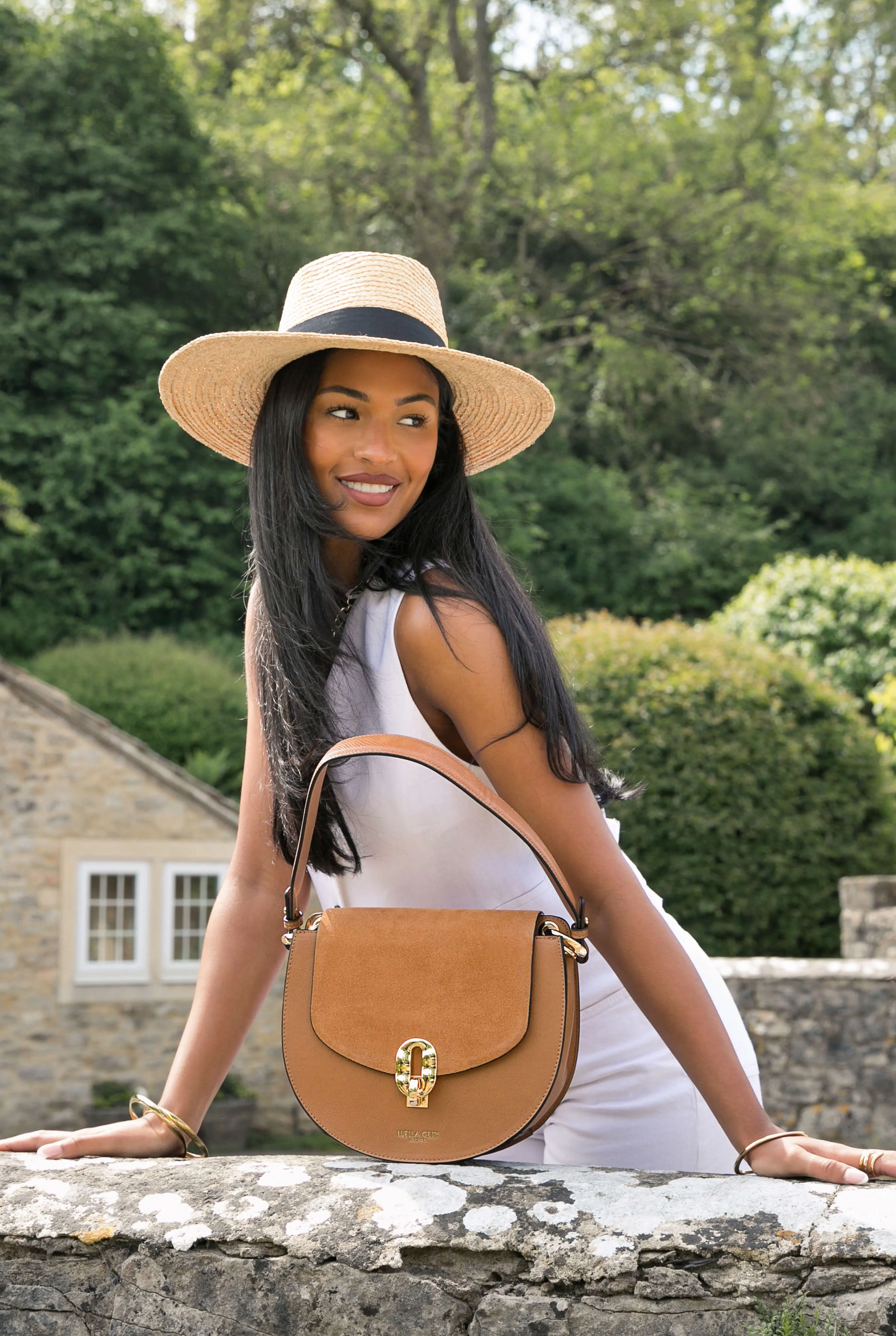 Mildred Camel Saddle Crossbody