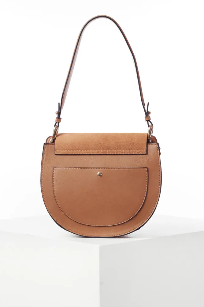 Mildred Camel Saddle Crossbody