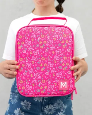 Montiico Large Insulated Lunch Bag - Unicorn Magic Pink