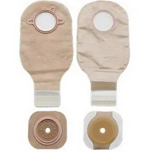 New Image Two-Piece Drainable Ostomy Kit, Cut-to-Fit Stoma up to 3-1/2" (89mm), Flange 4" (102mm), Non-Sterile,  Lock 'n Roll Closure - Box of 5