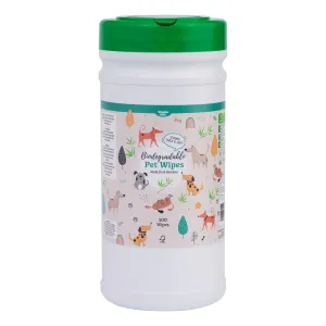 Nilaqua Pet Bamboo Biodegradable Pet Wipes Canister 100pk