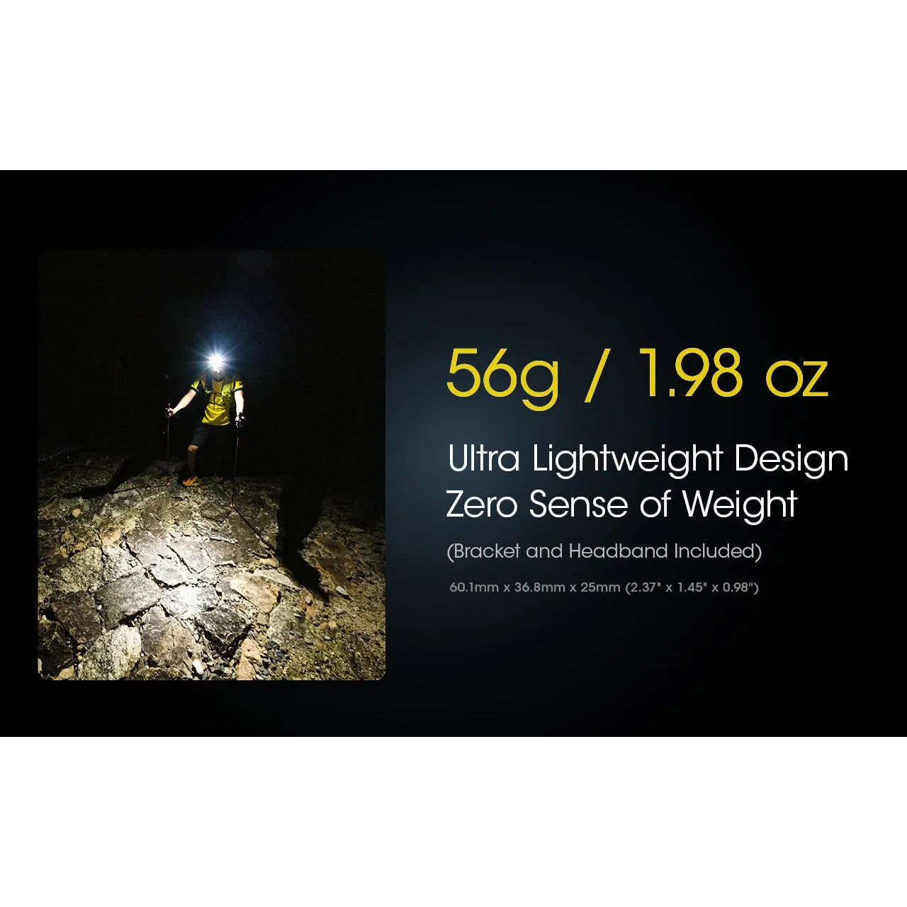 Nitecore NU25 V2 Rechargeable Headlamp (400 lumens)