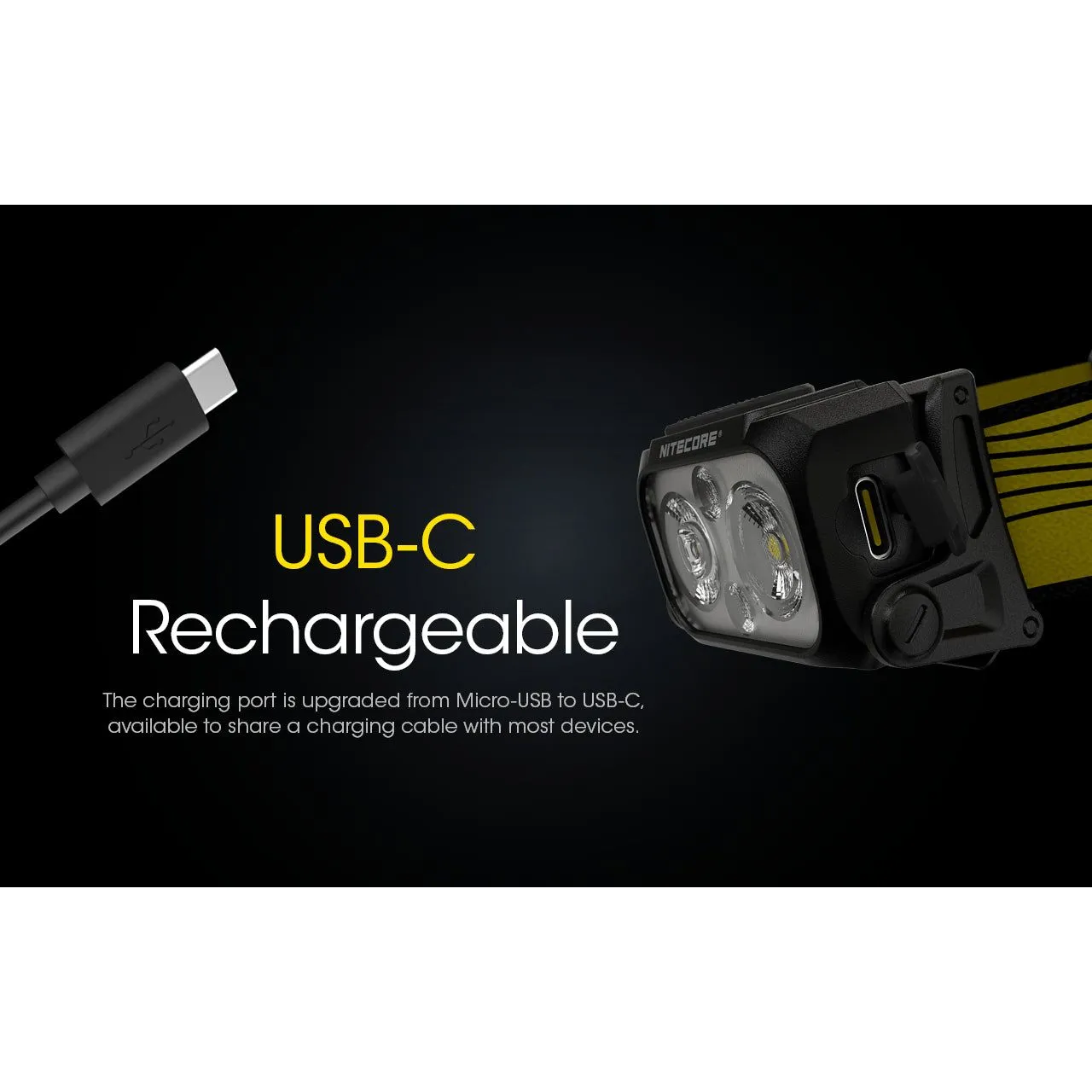 Nitecore NU25 V2 Rechargeable Headlamp (400 lumens)