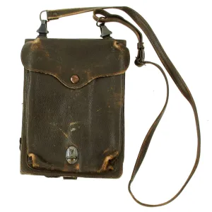 Original Vietnam War North Vietnamese Army Viet Cong Leather Map Case - USGI Bring Back