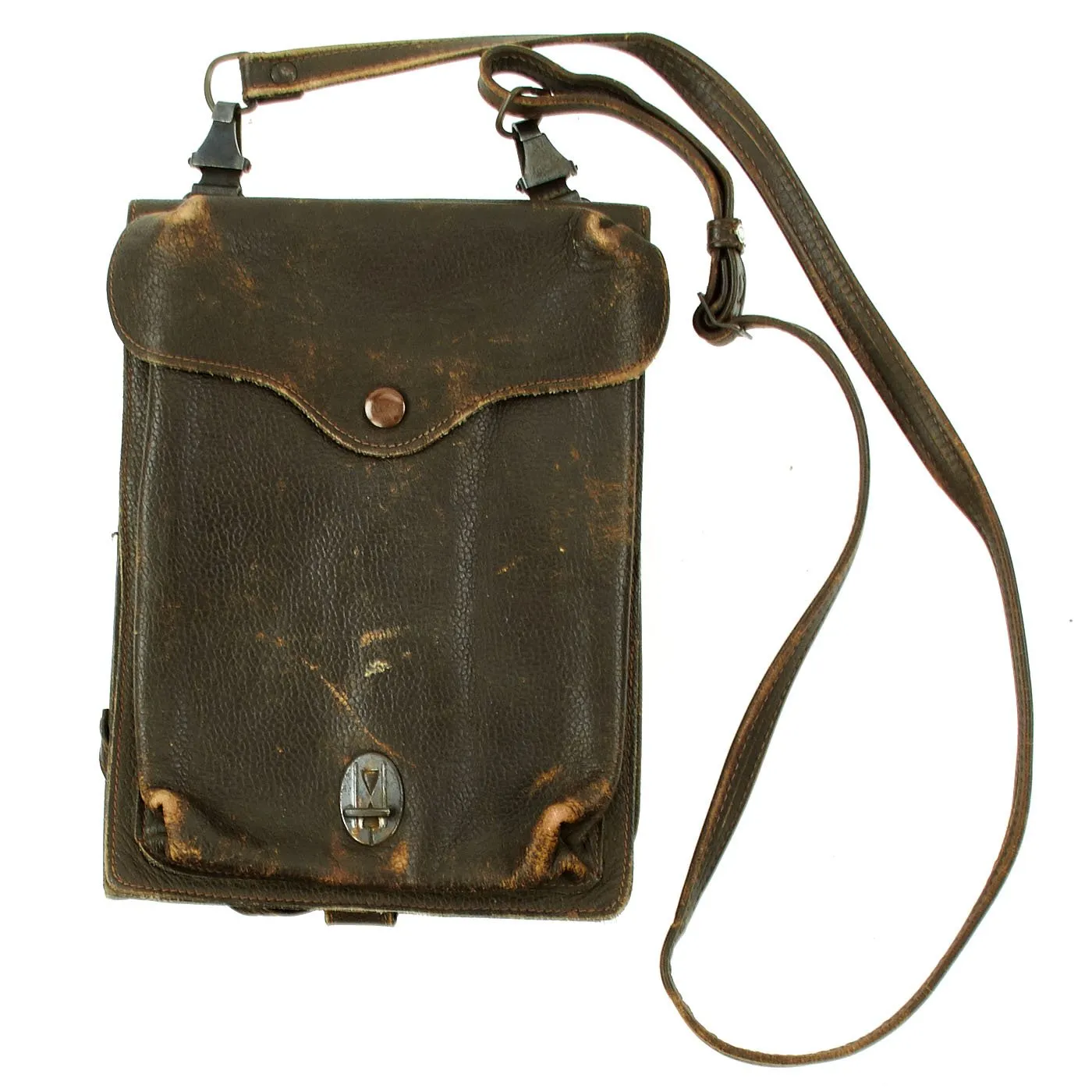 Original Vietnam War North Vietnamese Army Viet Cong Leather Map Case - USGI Bring Back