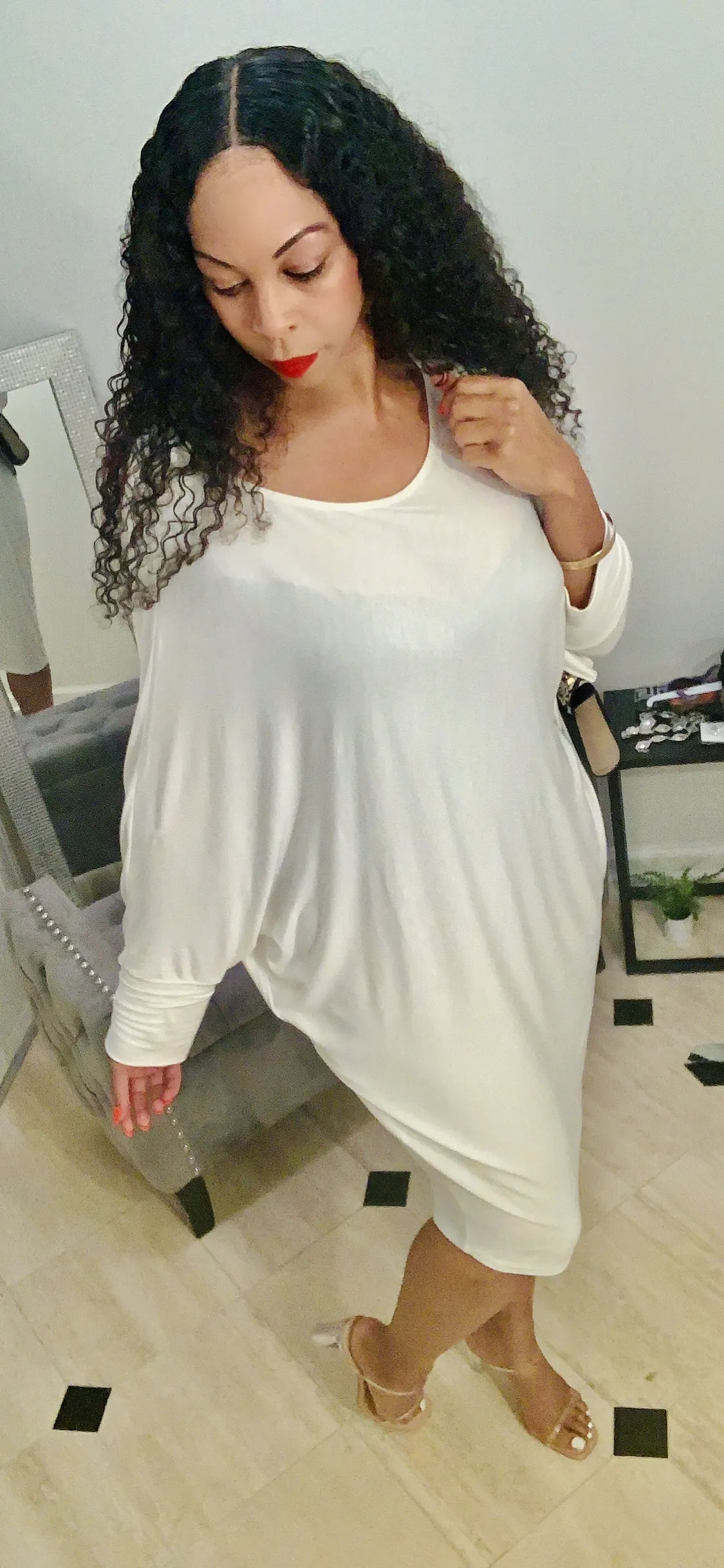 Oversize Dolman Sleeve Dress‼️Can be Worn as a Shirt in Curvy Sizes‼️