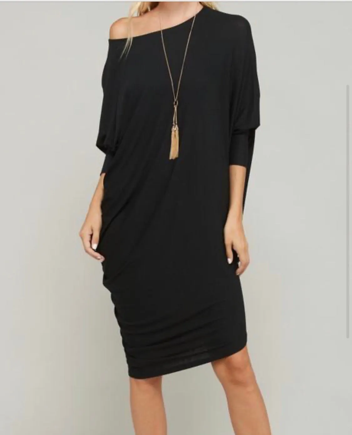 Oversize Dolman Sleeve Dress‼️Can be Worn as a Shirt in Curvy Sizes‼️