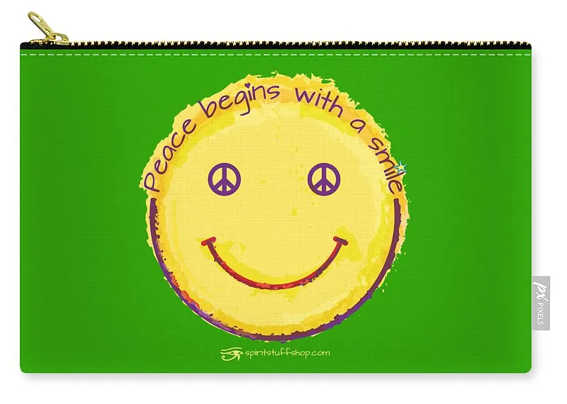 Peace Begins With A Smile - Carry-All Pouch