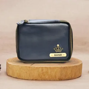 Personalized Mini Makeup Kit- All in one kit - Royal Blue