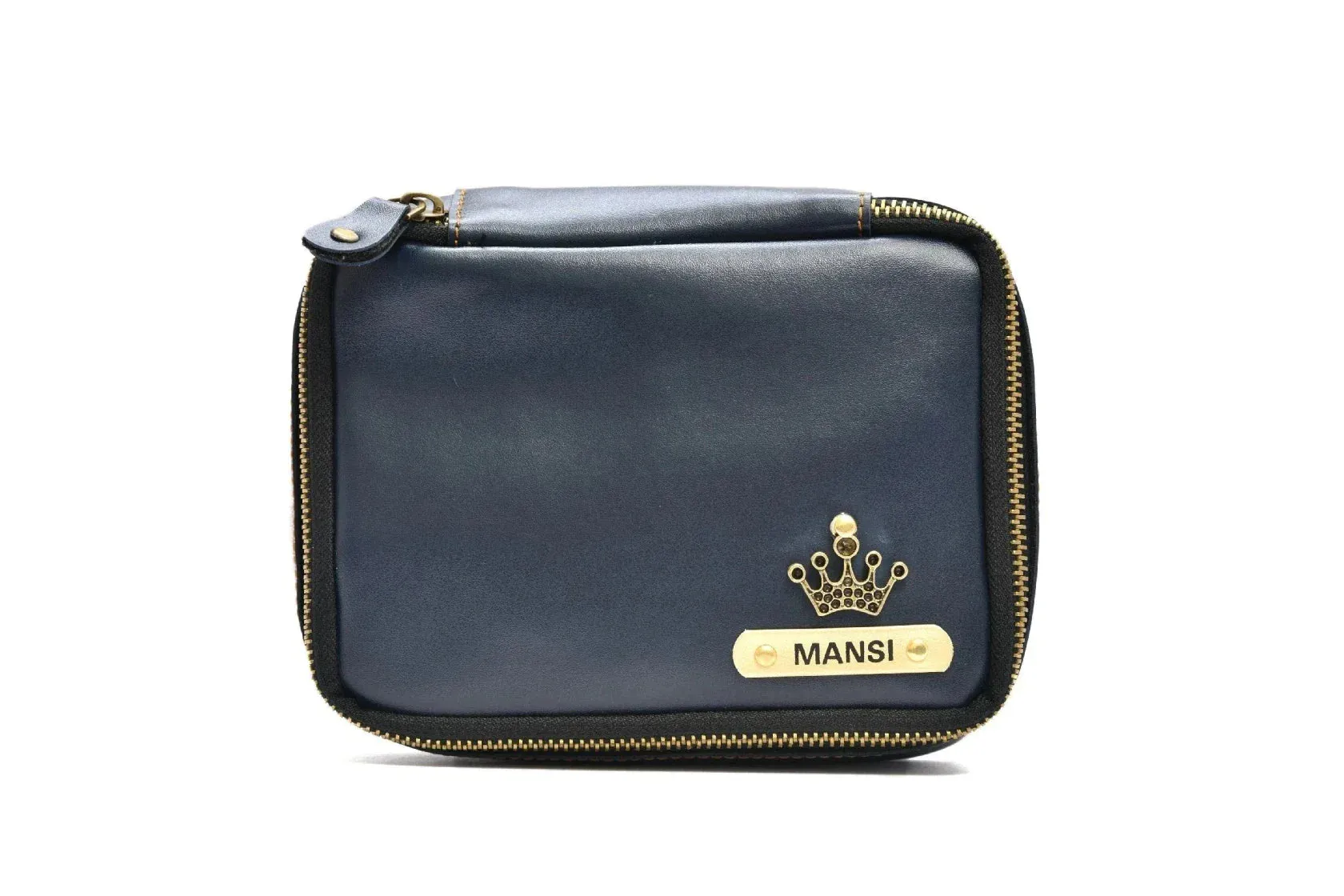 Personalized Mini Makeup Kit- All in one kit - Royal Blue