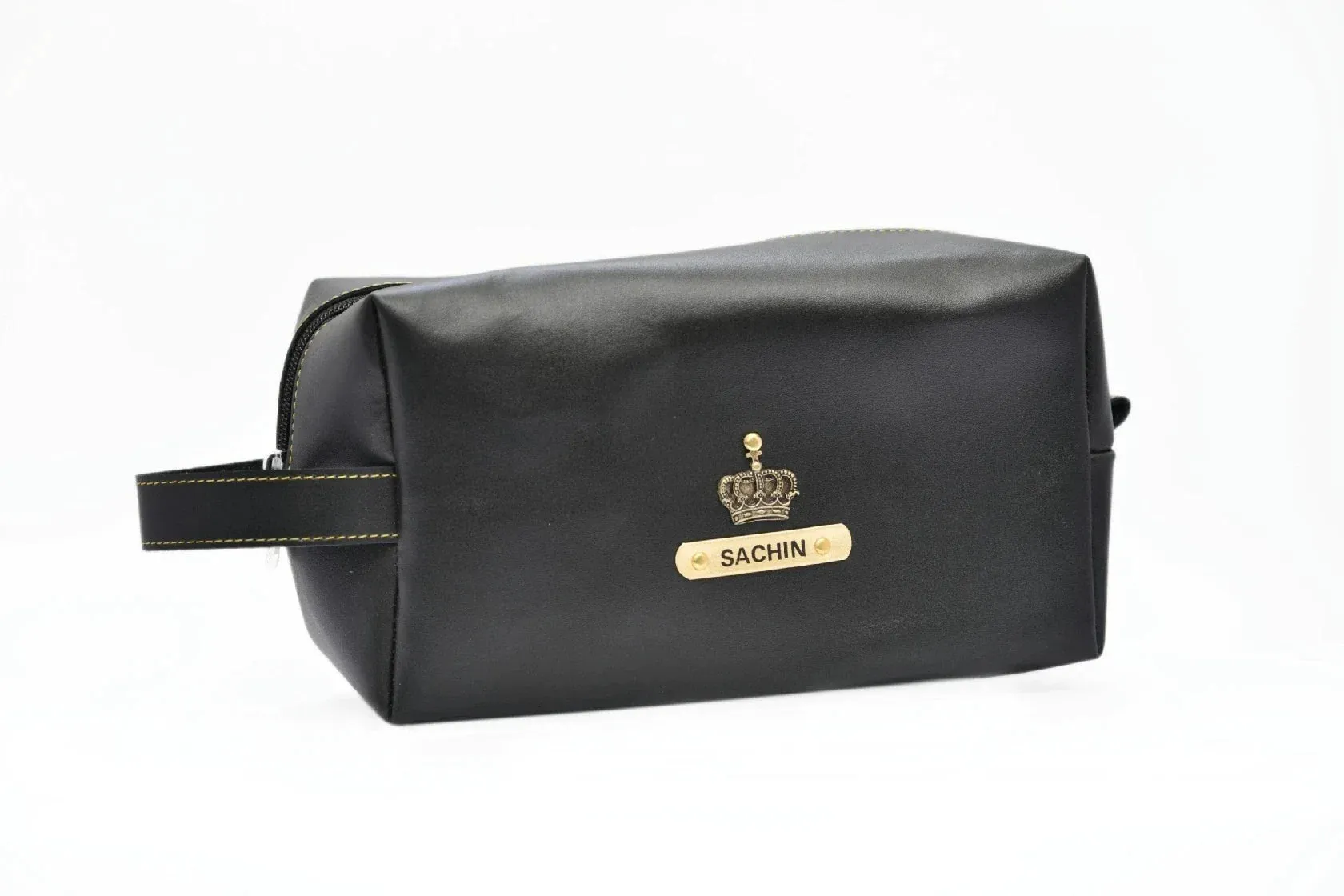 Personalized Mutlipurpose Travel /  Make-up Pouch - Black