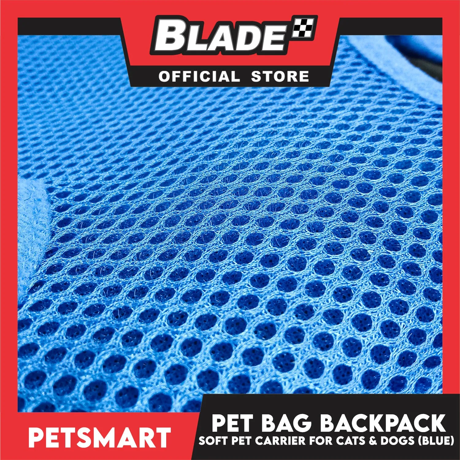 Pet Bag Backpack, Soft Pet Carrier for Cats and Dogs, Blue Color (Medium)