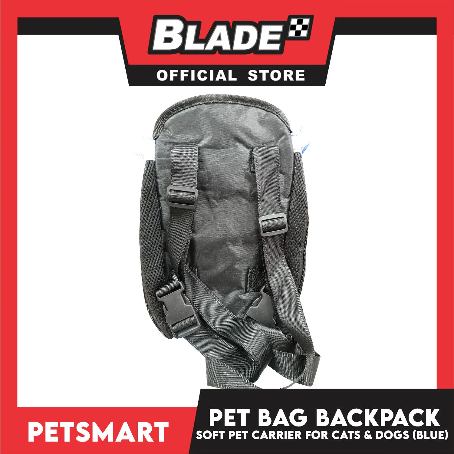 Pet Bag Backpack, Soft Pet Carrier for Cats and Dogs, Blue Color (Medium)
