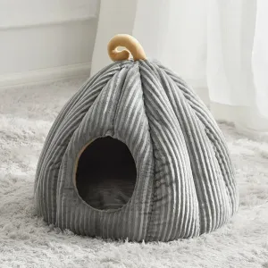 Pets Pumkin Style Warm House for Cat - Cat Hideout Beds