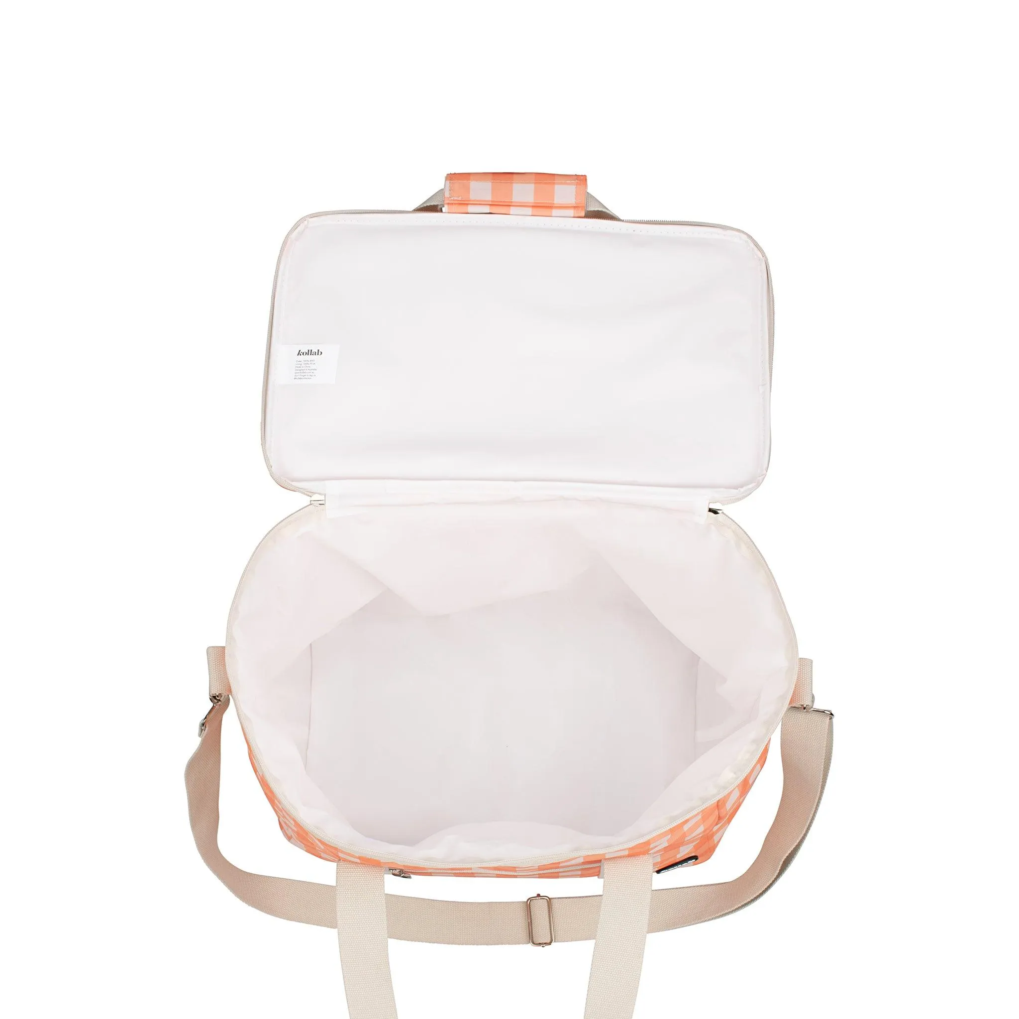 Picnic Bag Apricot Check