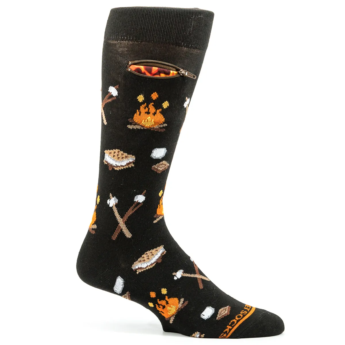 Pocket Socks® Campfire n Smores, Mens