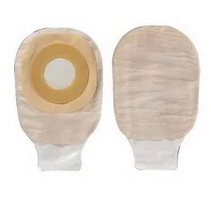 Premier One-Piece Drainable Pouch, Pre-Cut Stoma Opening 1-1/2" (38mm), Beige 9" (23cm),  Clamp Closure - Box of 10