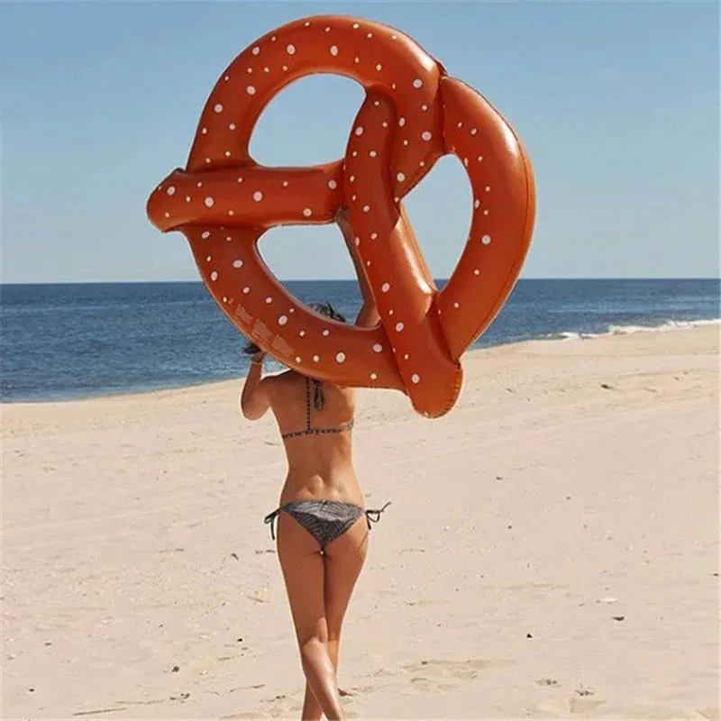 Pretzel Inflatable Swimming Beach Ring Float Toy