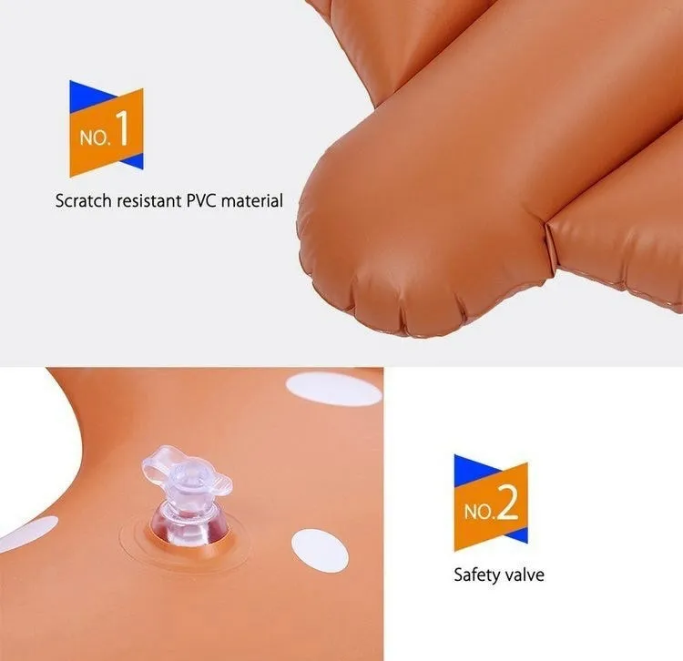 Pretzel Inflatable Swimming Beach Ring Float Toy