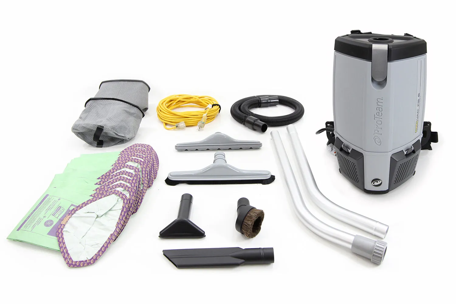 ProTeam ProVac FS6 Commercial Backpack Vacuum Cleaner 6 qt quart