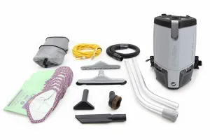 ProTeam ProVac FS6 Commercial Backpack Vacuum Cleaner 6 qt quart