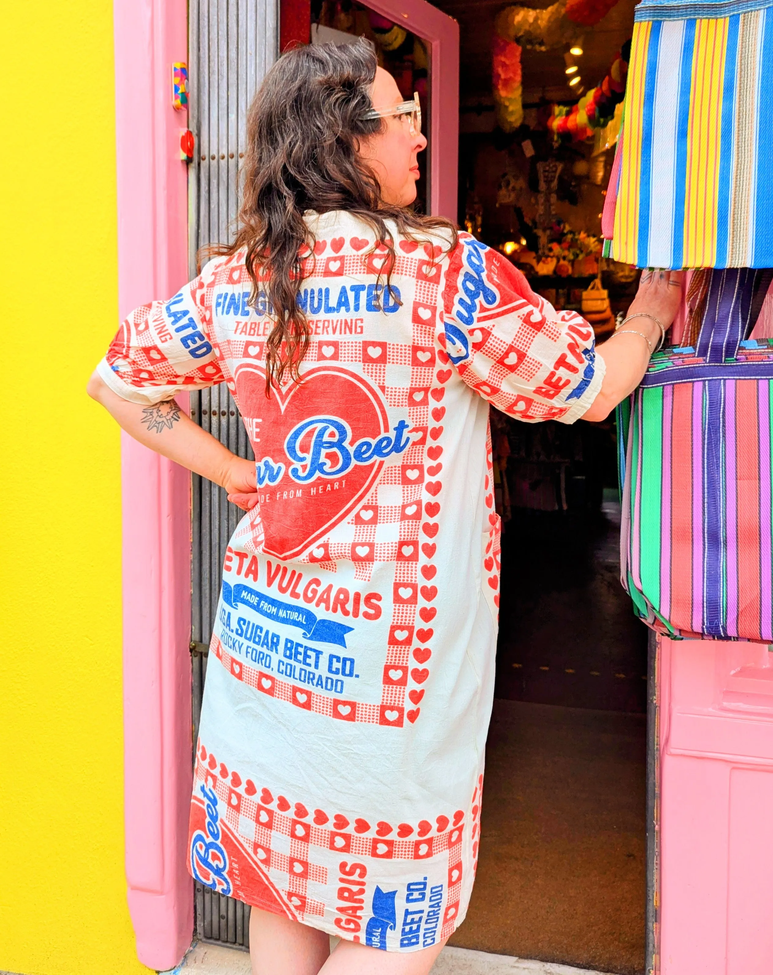 Punchy packaging dress