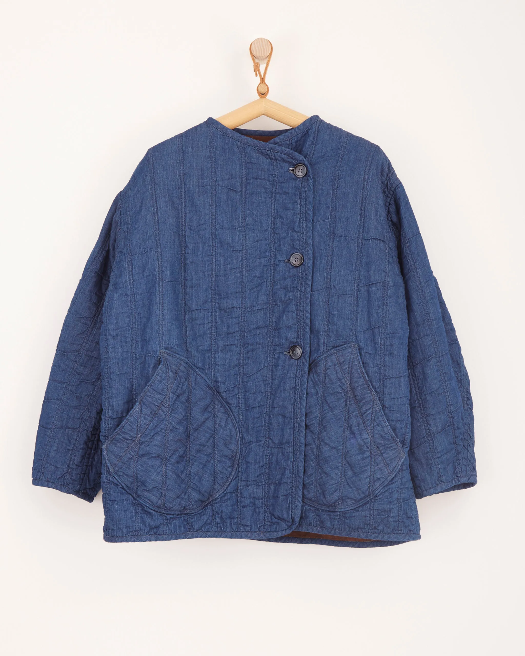 Quilt Jacket in Indigo