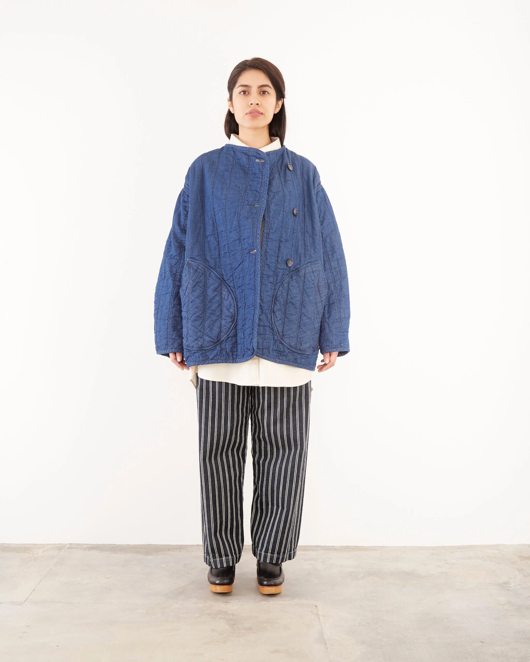 Quilt Jacket in Indigo