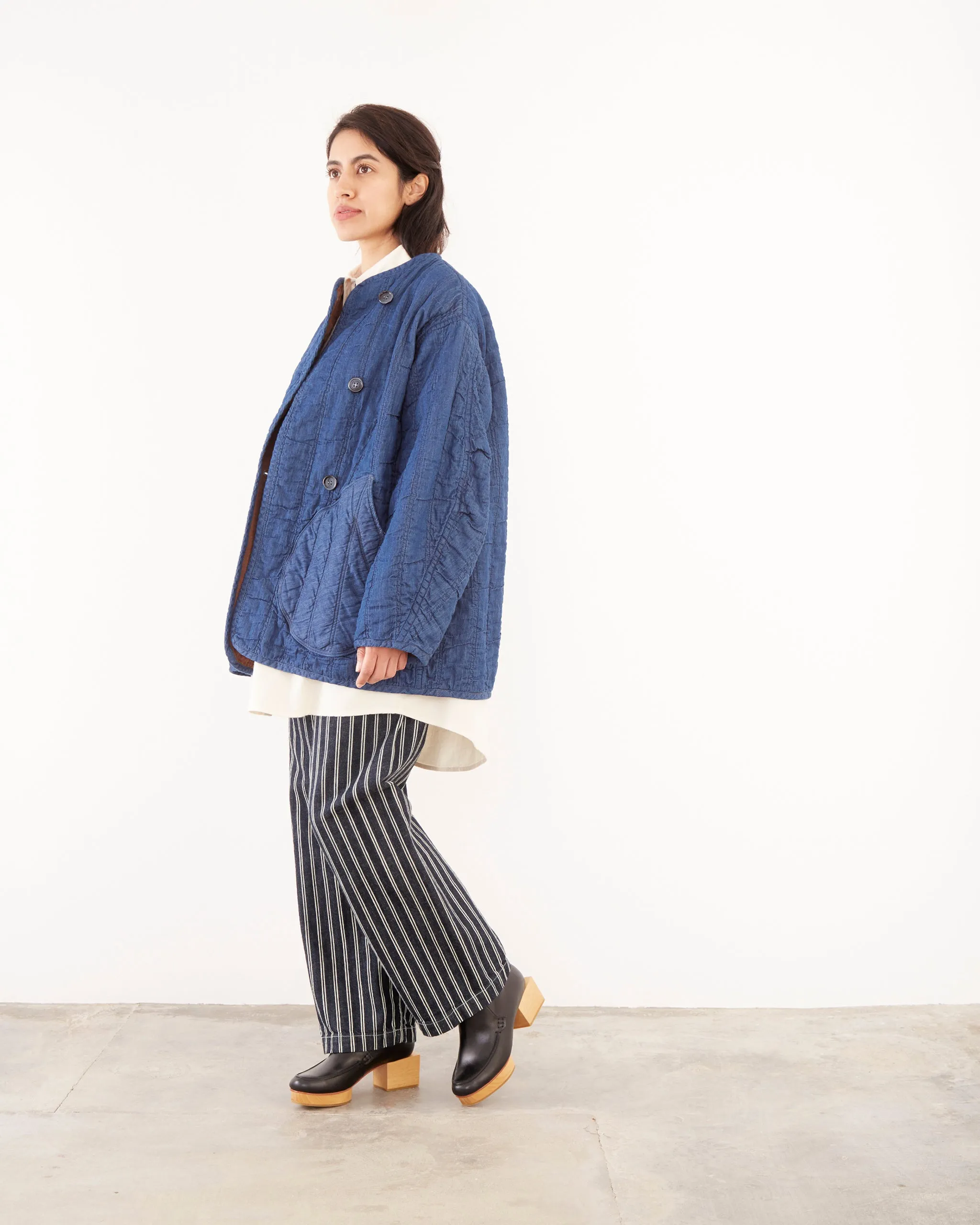 Quilt Jacket in Indigo