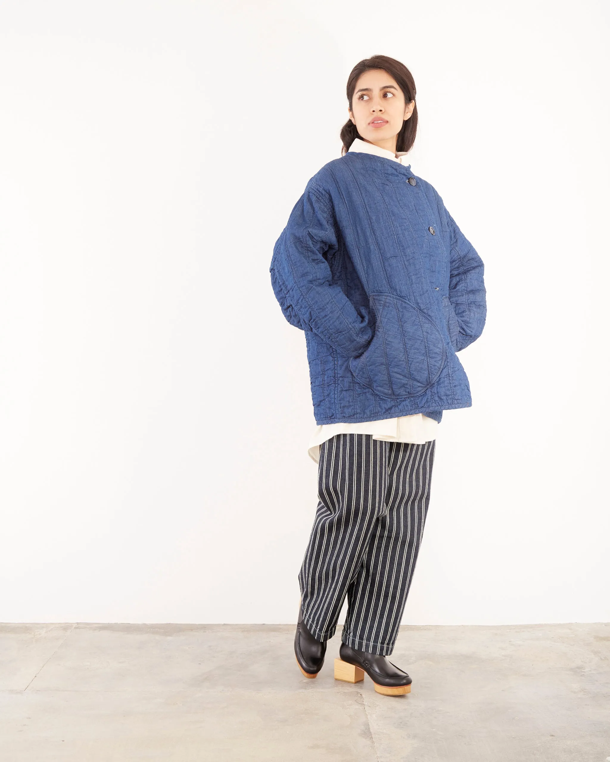 Quilt Jacket in Indigo