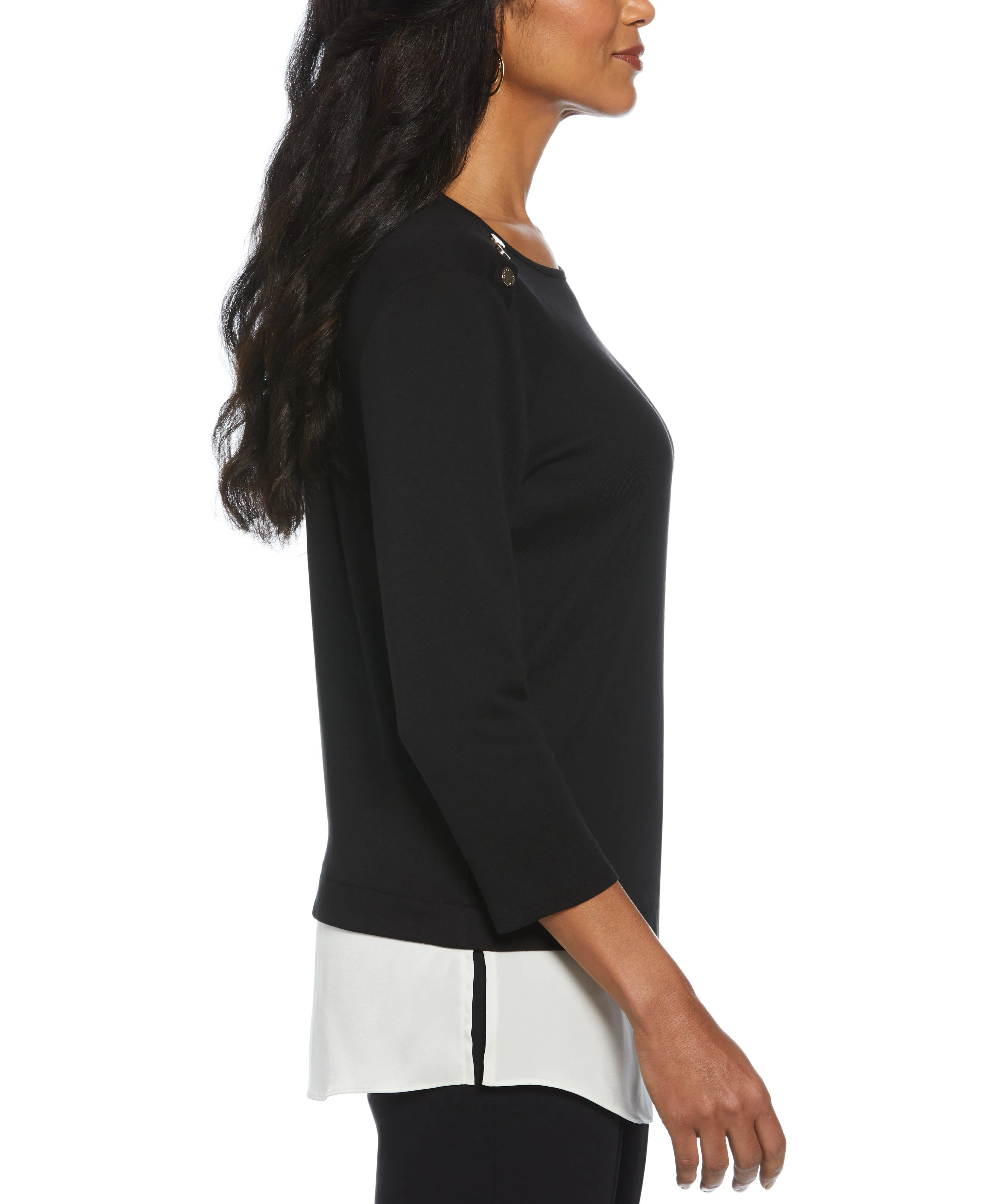 Rivet Detail Layered Top