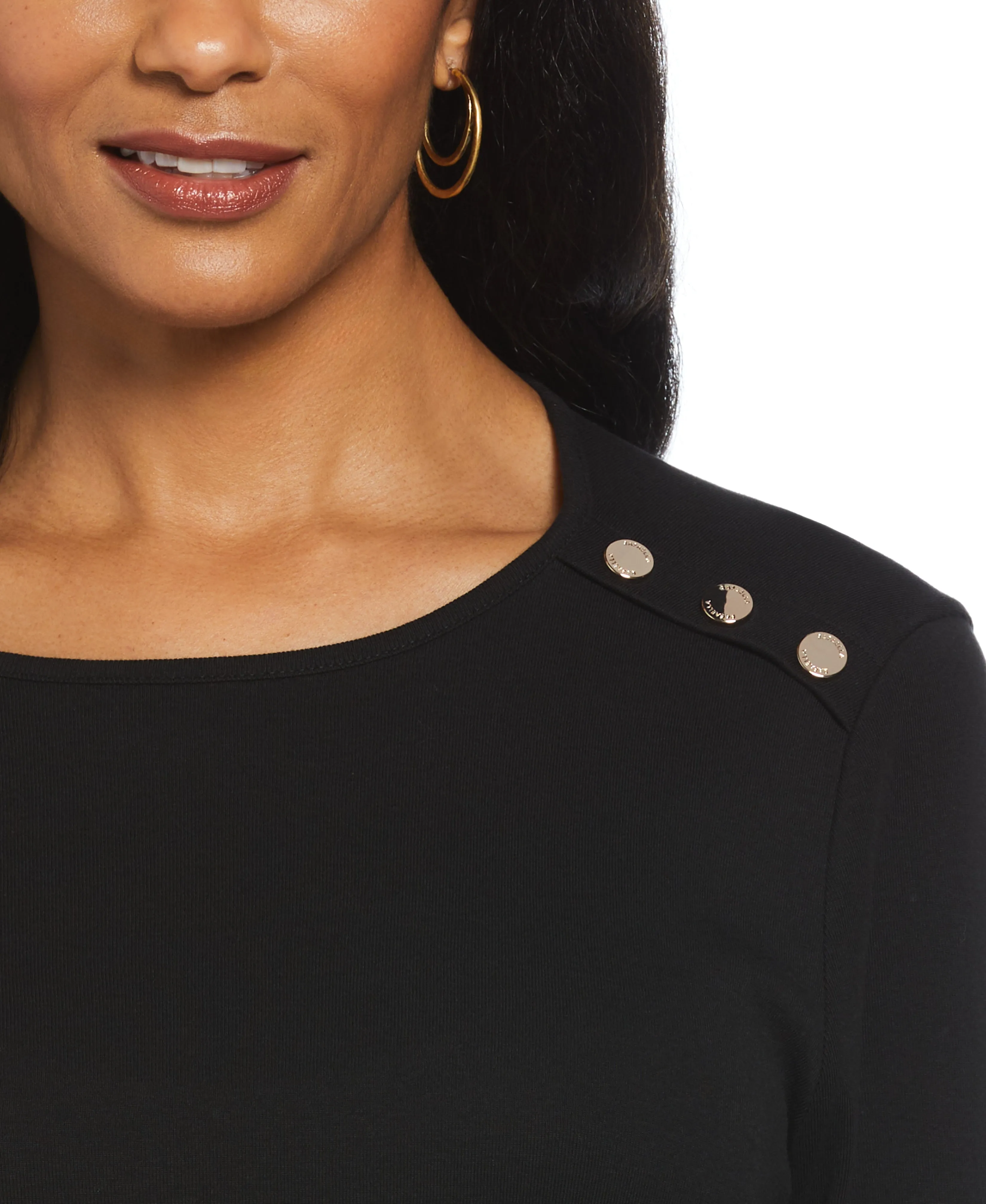 Rivet Detail Layered Top
