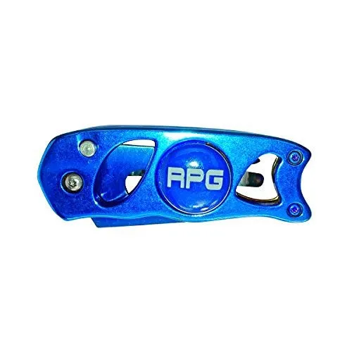 RPG Heavy Duty Stainless Steel Divot Tool- (Switchblade-Anodized-Blue)