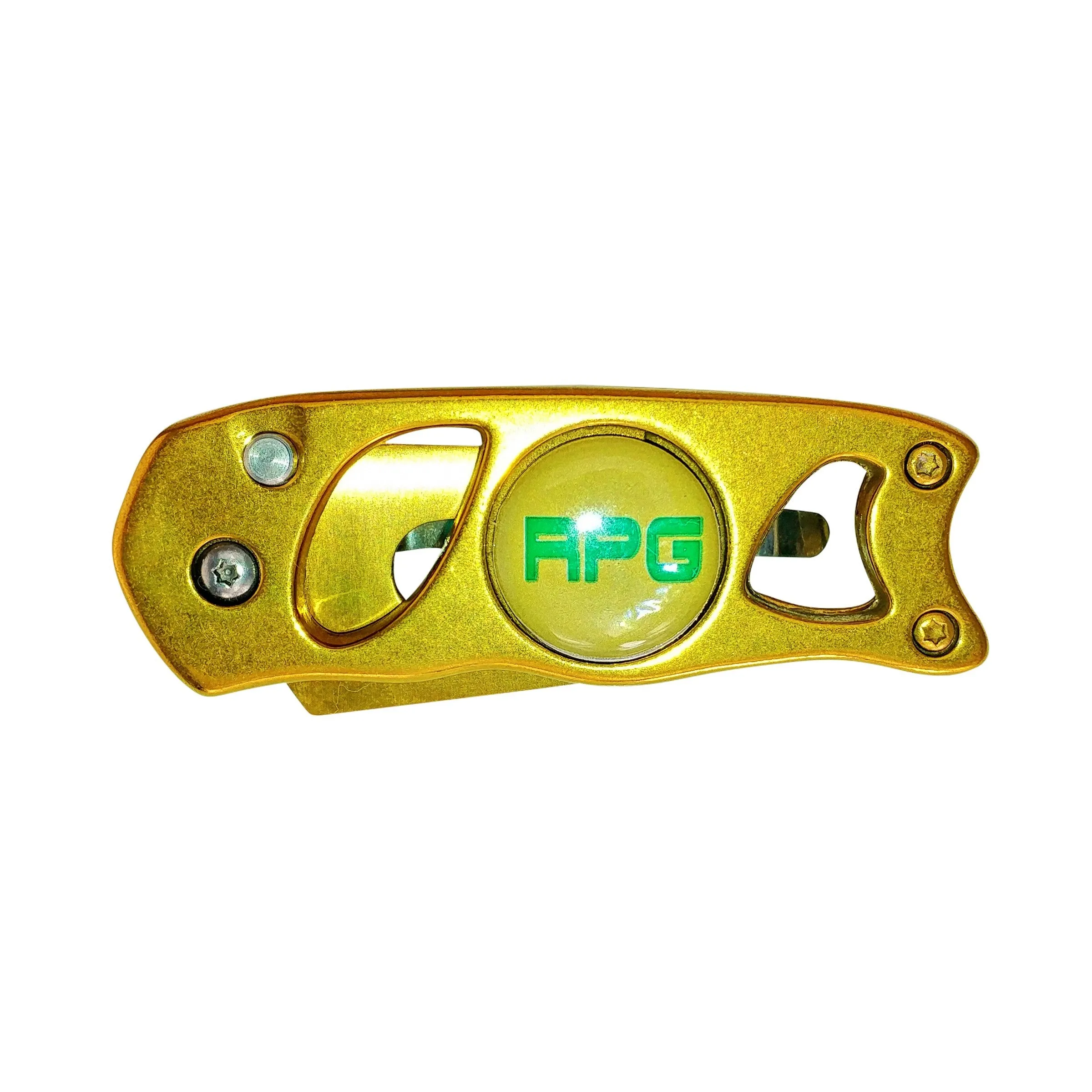 RPG Heavy Duty Stainless Steel Divot Tool- (Switchblade-Anodized-Gold)