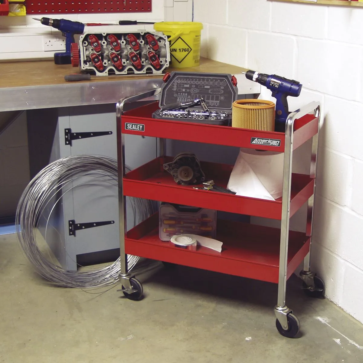Sealey American Pro Trolley 3-Level Heavy-Duty