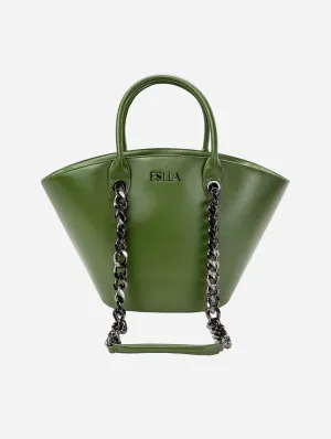 Seva Vegan Cactus Leather Tote | Green Helen