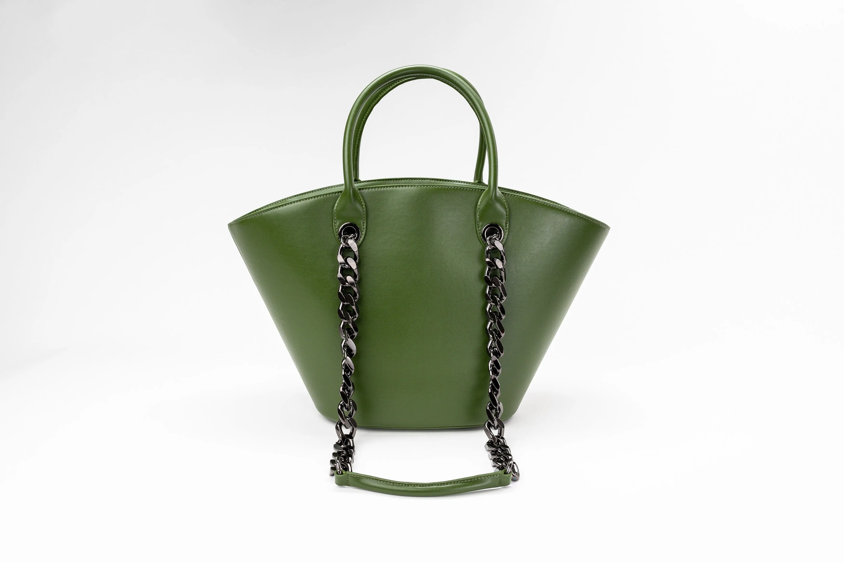 Seva Vegan Cactus Leather Tote | Green Helen