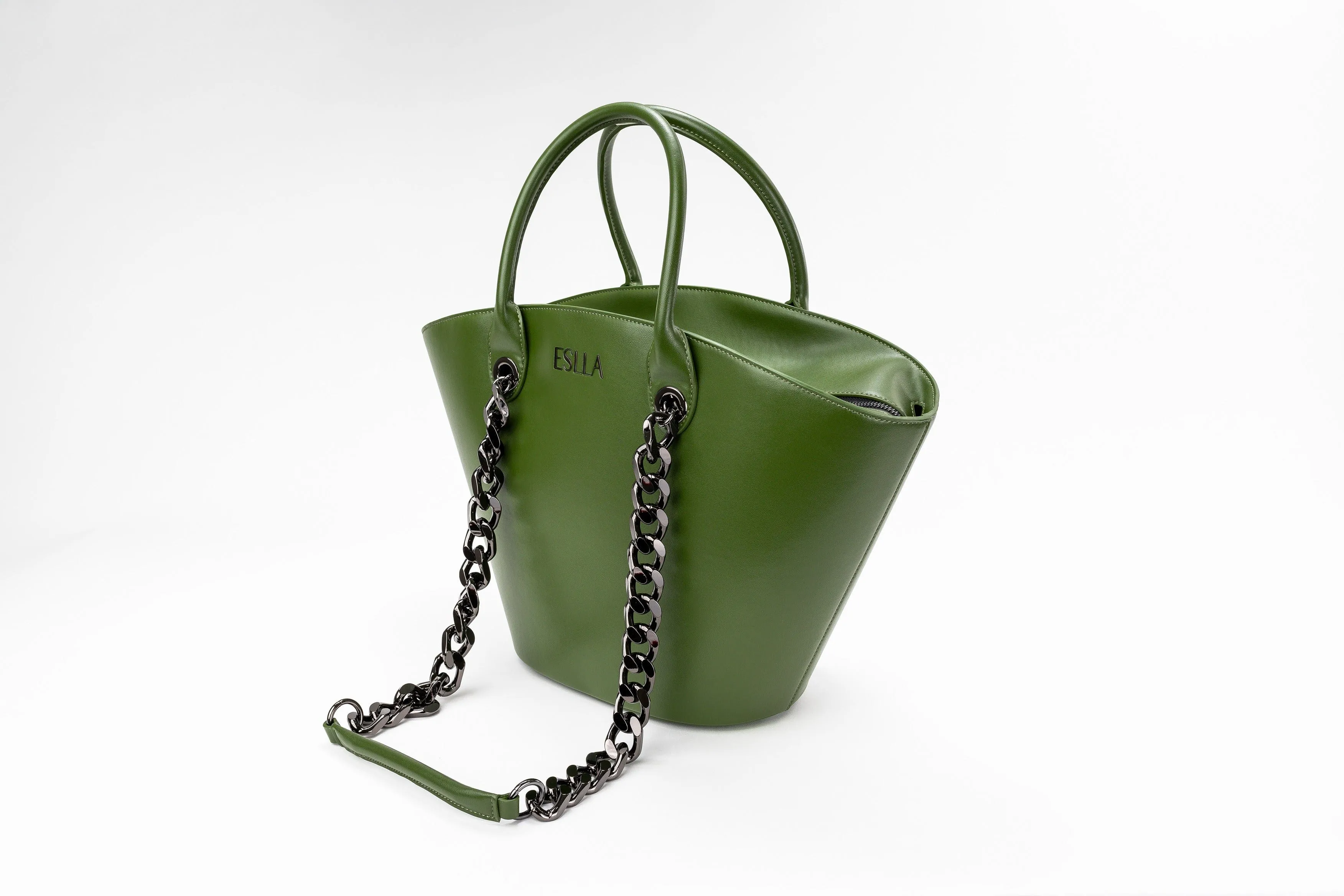 Seva Vegan Cactus Leather Tote | Green Helen